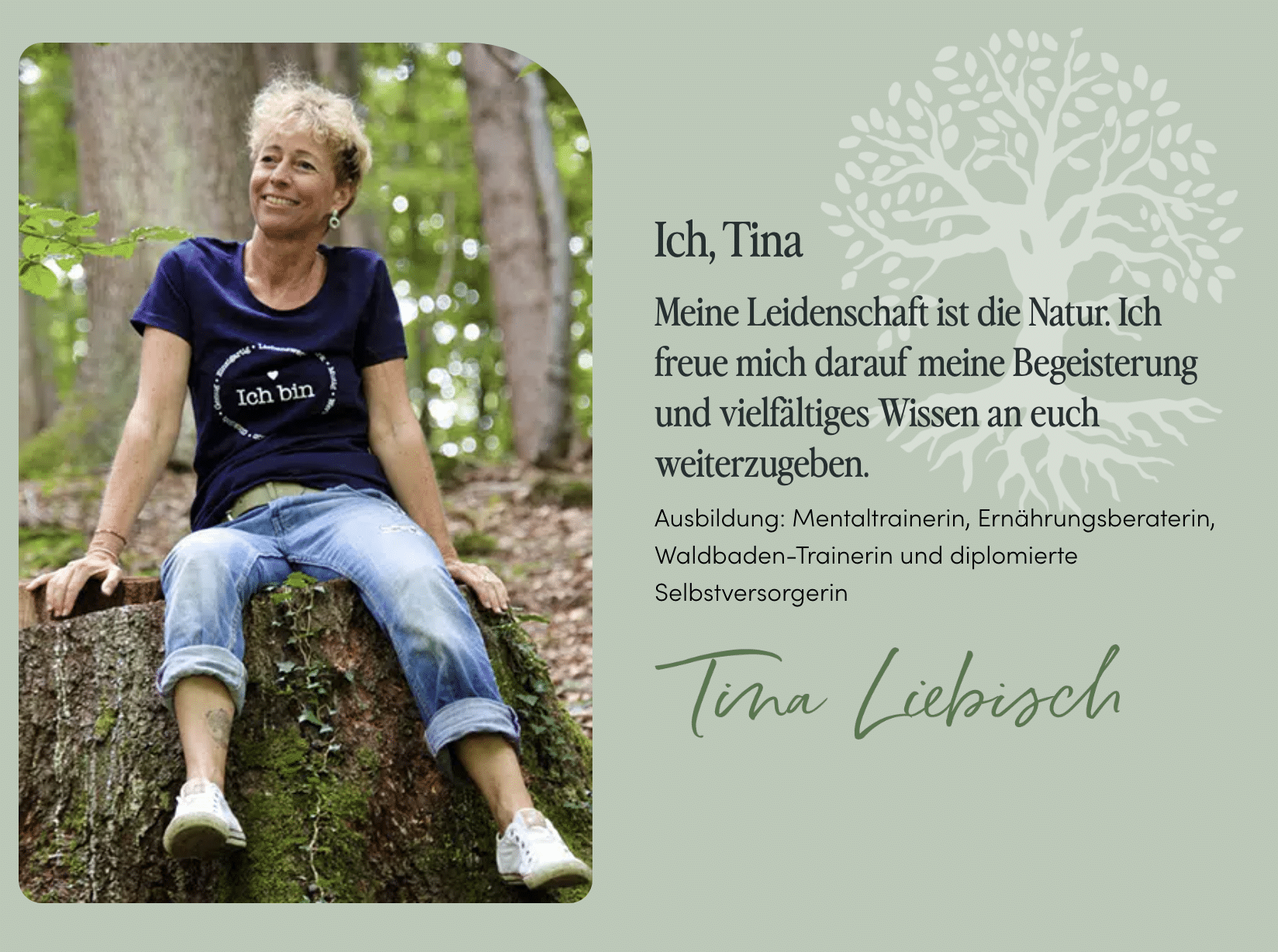 Zitat "Ich, Tina", Website Tina Liebisch